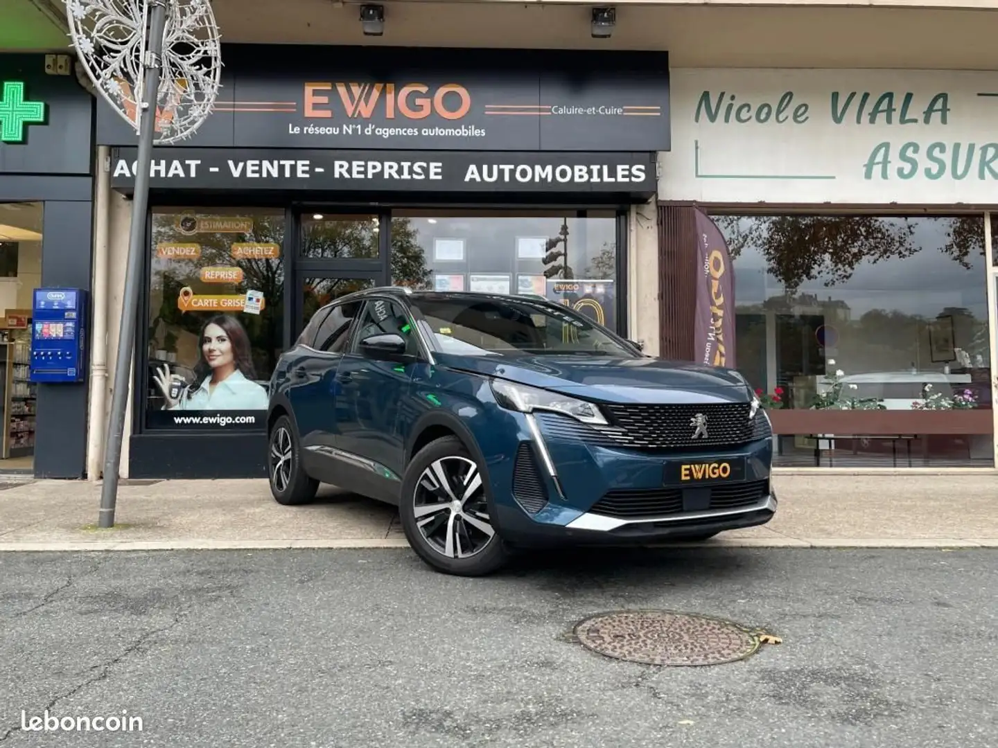 Peugeot 3008 II 1.2 130 CH S&S GT EAT8 FACELIFT SIEGE CHAUFFANT Blauw - 1