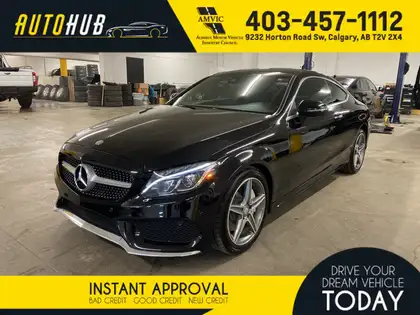 Black 2017 Mercedes-Benz C-Class C 300 Coupe 4MATIC Coupe All-Wheel Drive 7-Speed Automatic