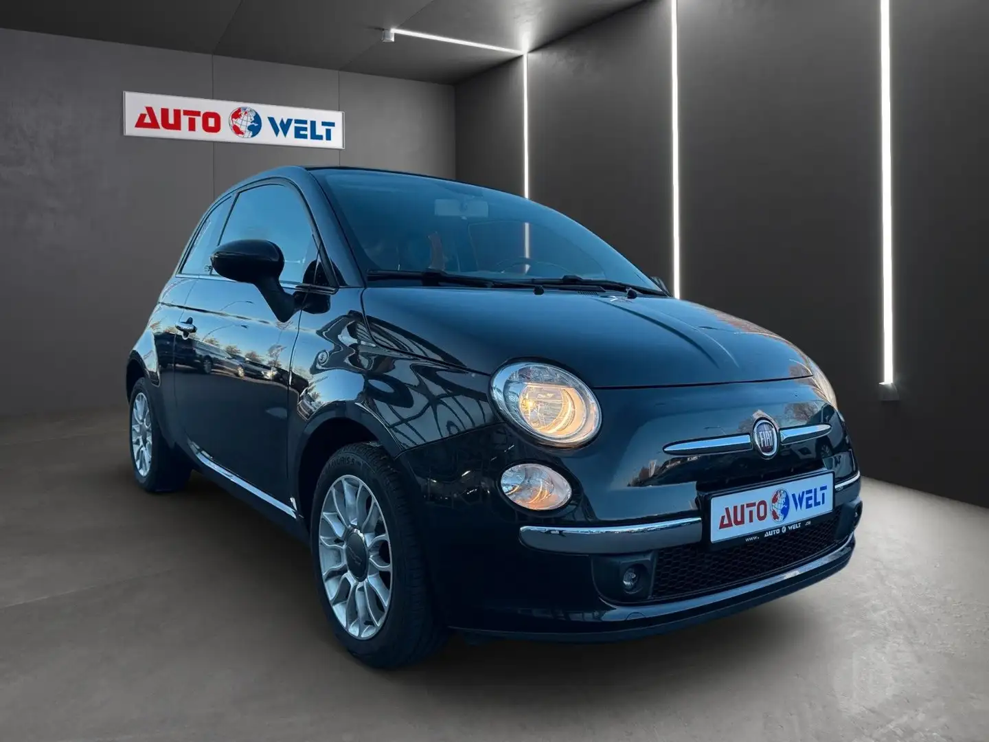 Fiat 500 Cabrio Klimaautomatik T-Leder PDC Schwarz - 2