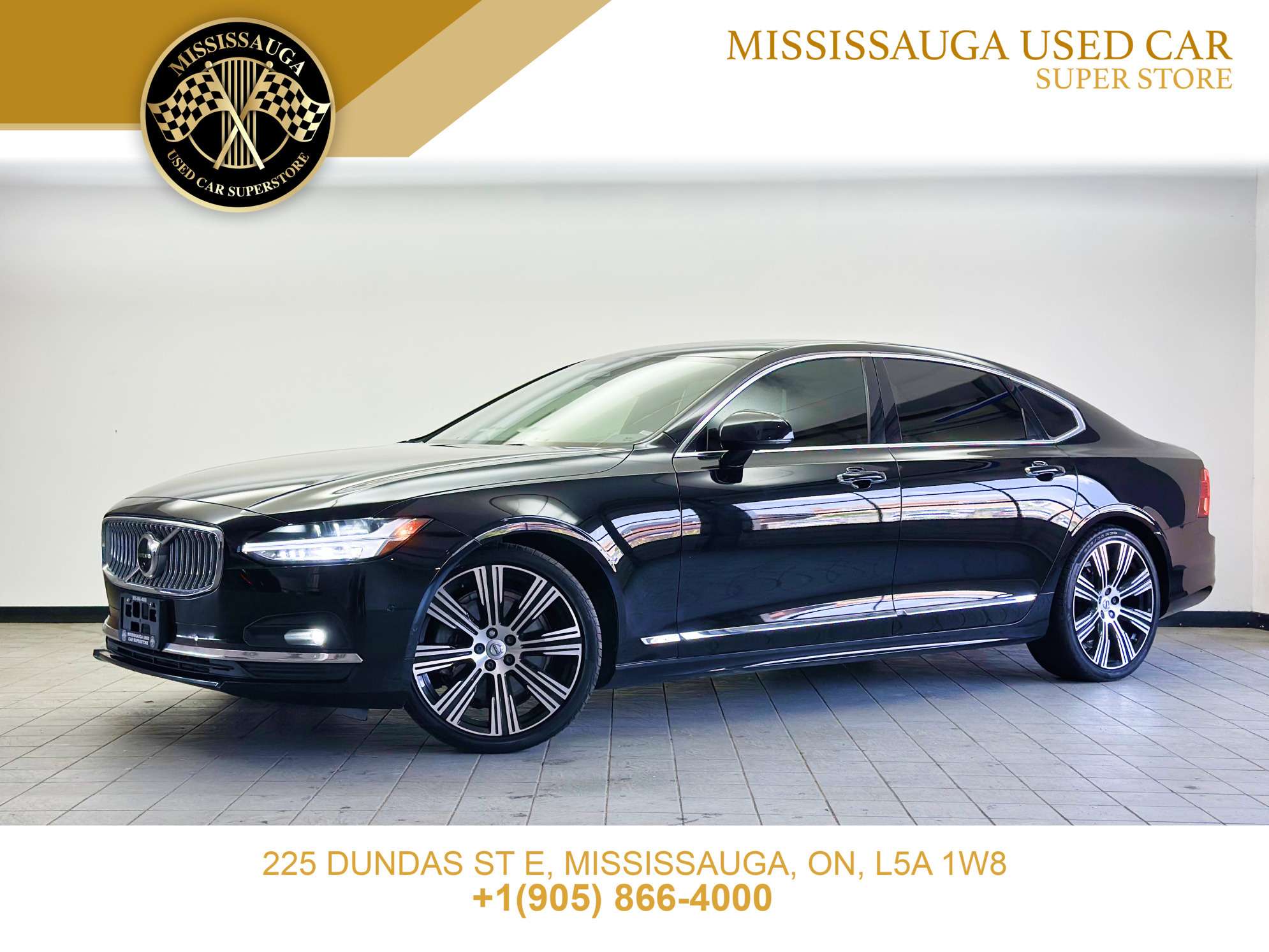 Black 2022 Volvo S90 Sedan All-Wheel Drive Automatic