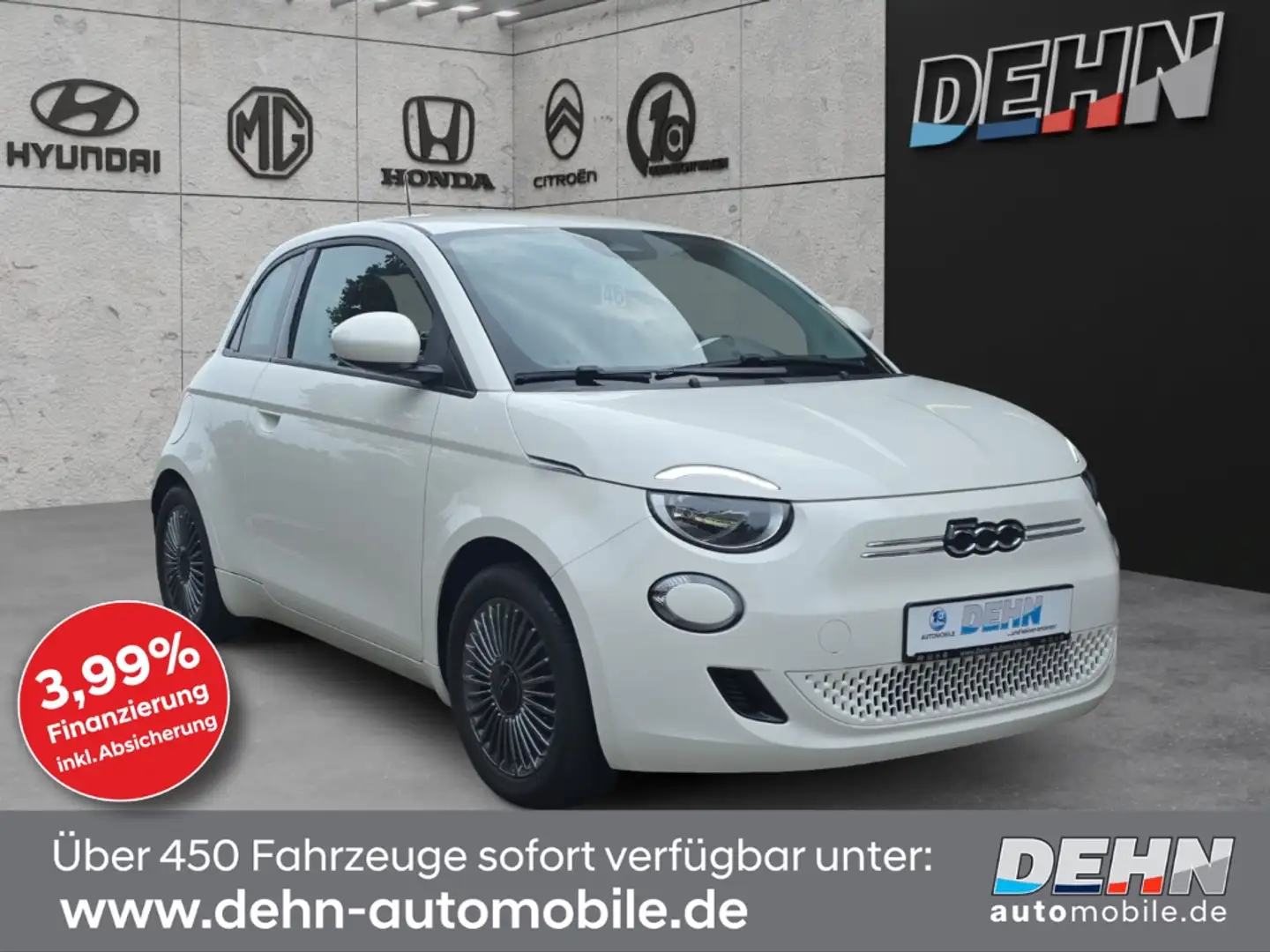 Fiat 500e 3+1 Icon 42kwh Winterpaket PDC Weiß - 1