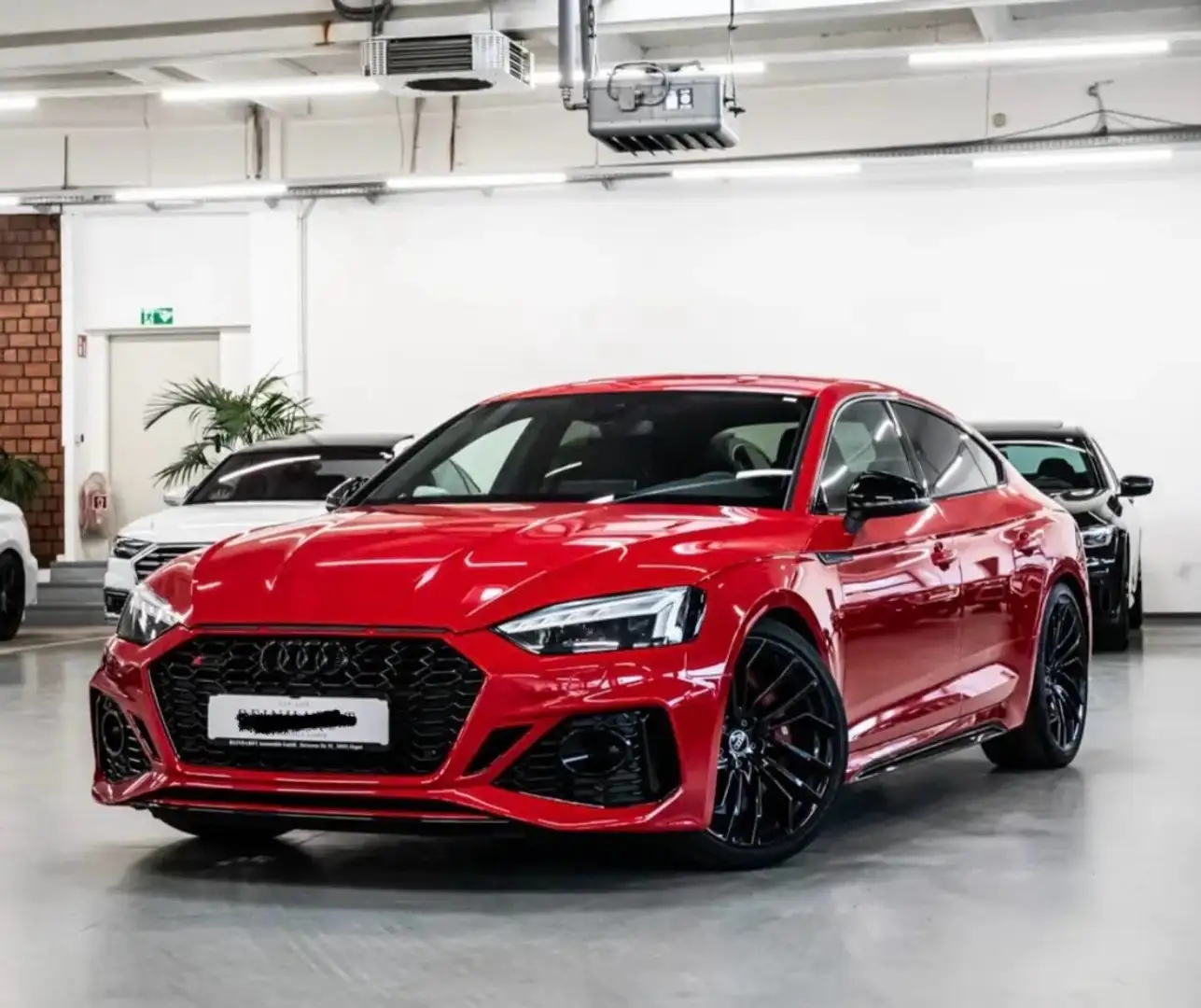 Audi RS5 SPORTBACK BLACK/20Z/KEYLESS/280KMH/NAV+/VC+/Massag Červená - 1