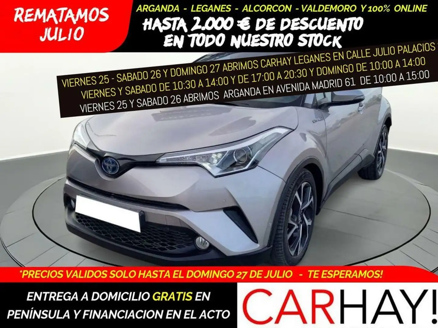 Toyota C-HR 1.8 125H ADVANCE (CX) Gris - 1