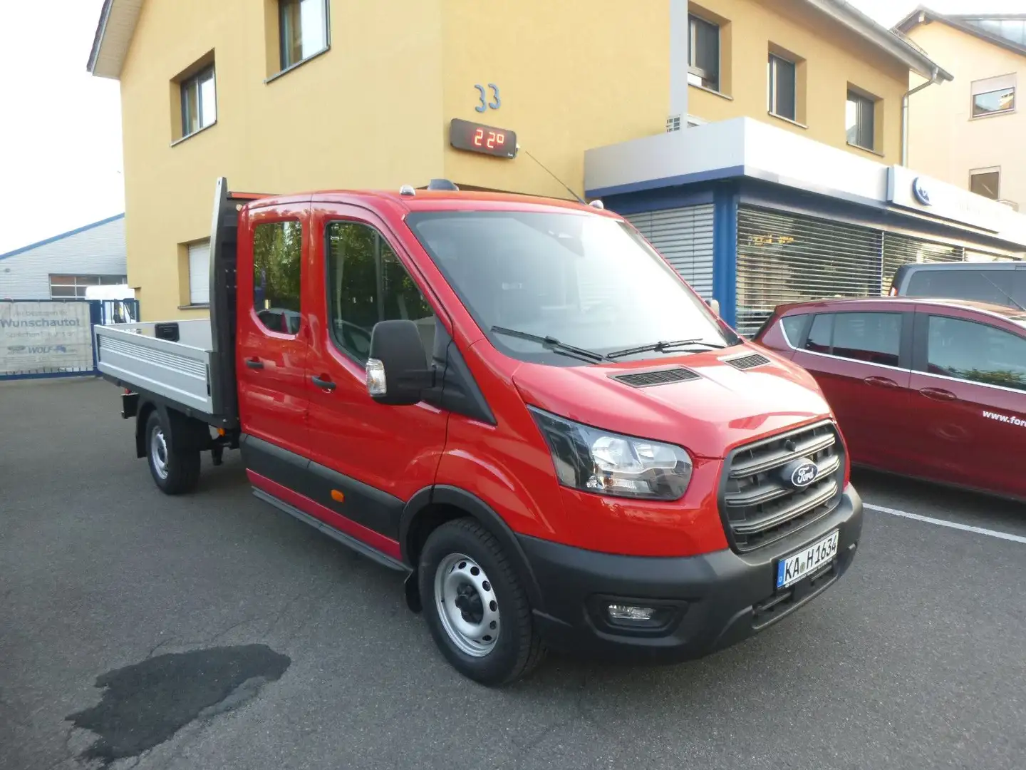 Ford Transit 350 L3 DoKa Heckantrieb 3,5t Anhängelast Rot - 1