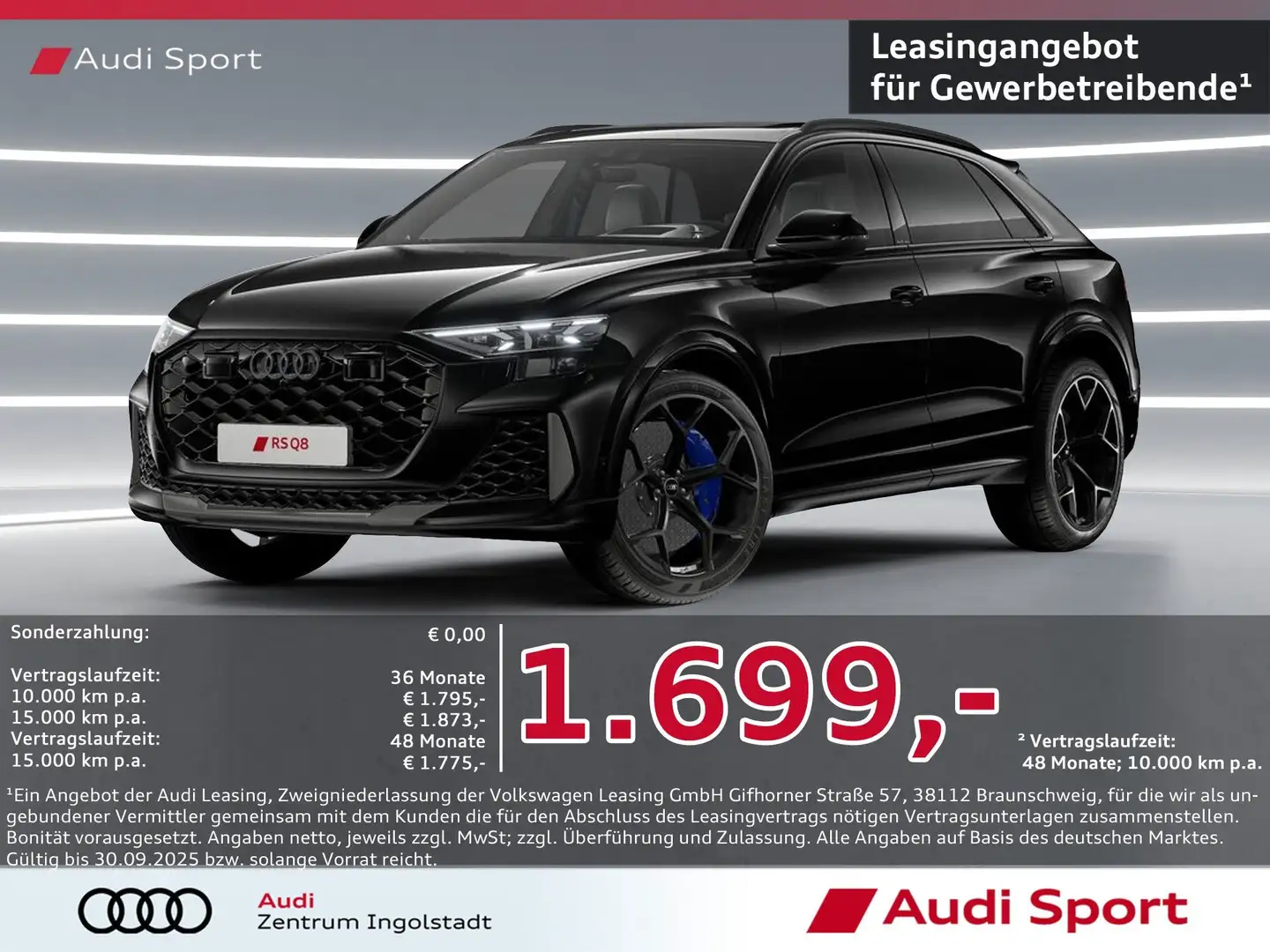 Audi RS Q8 SUV performance tiptronic UPE 202.220,- Schwarz - 1