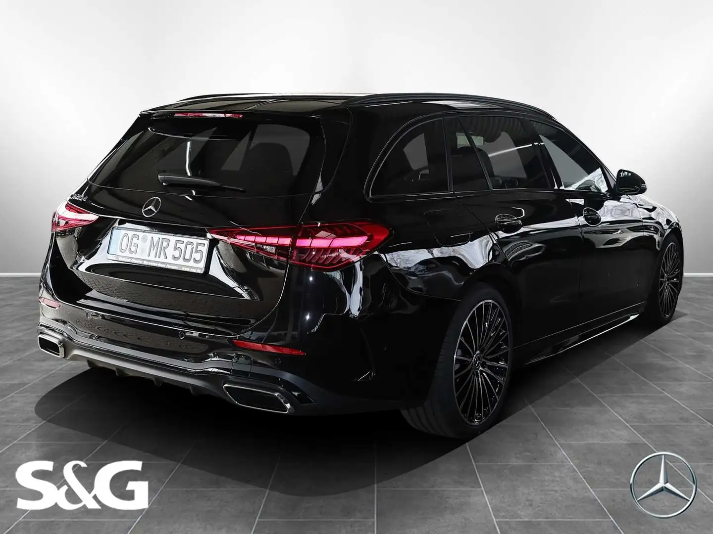 Mercedes-Benz C 220 d T AMG Distronic+360°+DIG-LED+Pano+AHK+19 Negru - 2