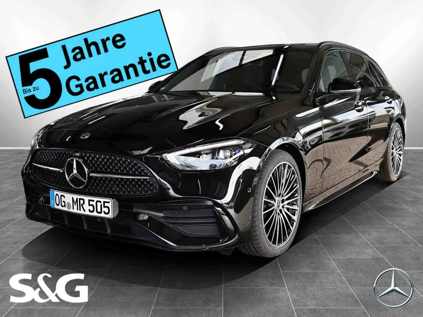 Mercedes-Benz C 220 d T AMG Distronic+360°+DIG-LED+Pano+AHK+19 Negru - 1