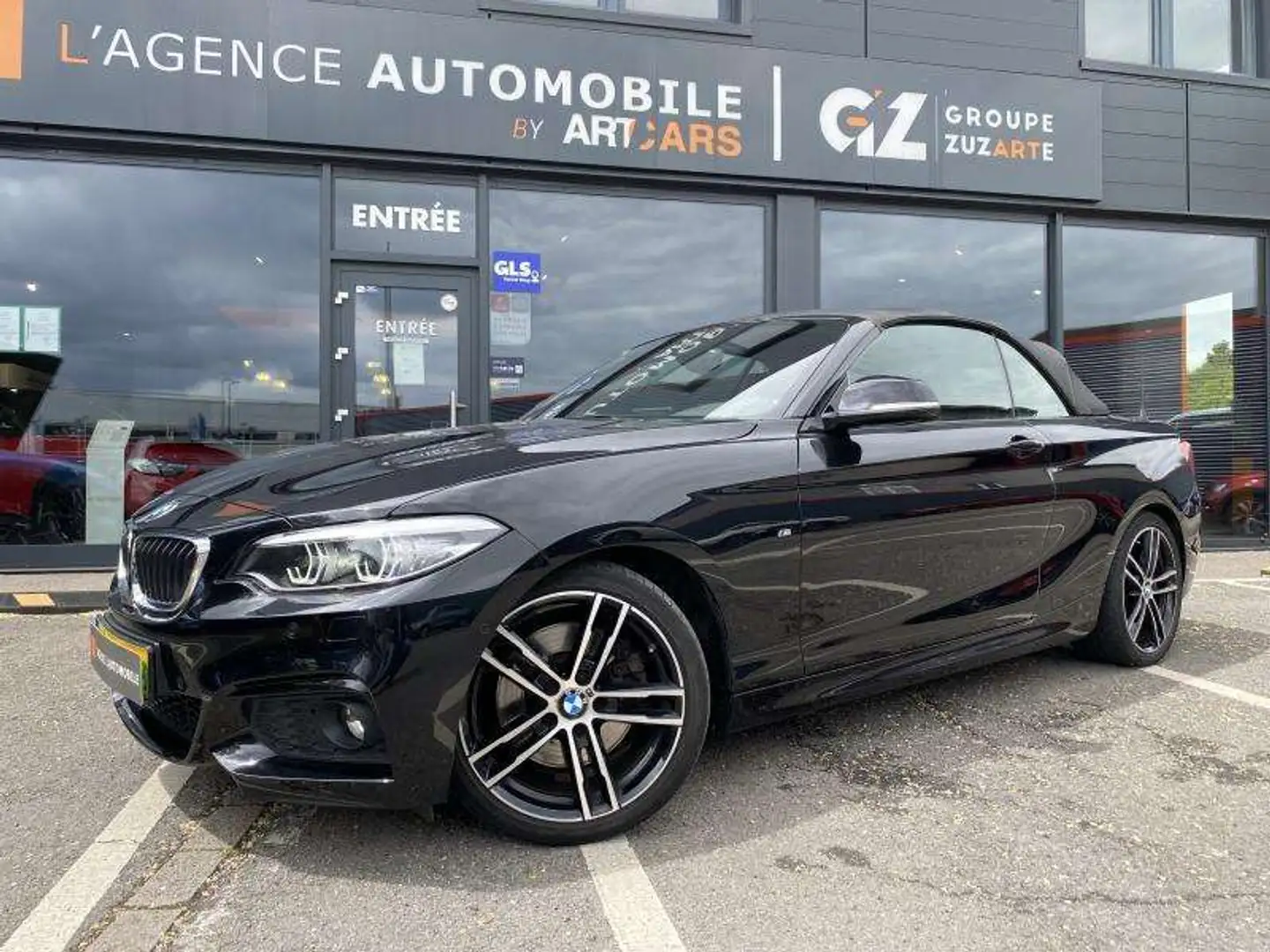 BMW 230 i Cabrio Pack M BVA GARANTIE 12 MOIS Fekete - 2