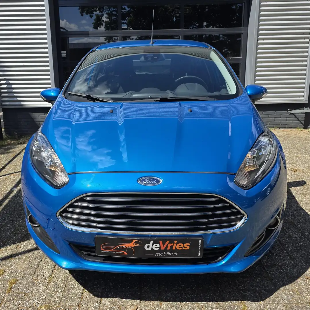 Ford Fiesta 1.0 EcoBoost Titanium **100PK-AIRCO-PDC** Kék - 2
