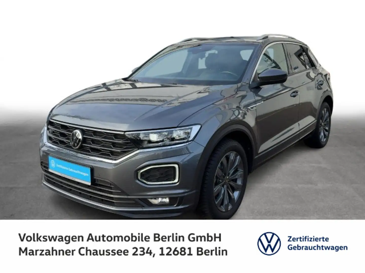 Volkswagen T-Roc 1.5 TSI DSG Sport Navi LED SHZ PDC Grau - 1