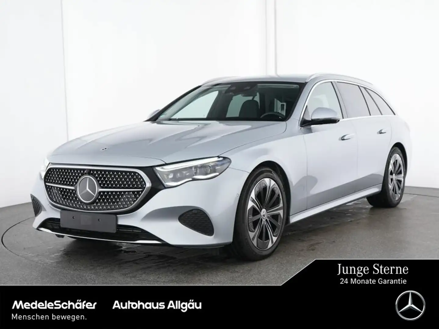Mercedes-Benz E 450 E 450 d 4M T-M Avantgarde 19" AHK Sitzklima 360° Silber - 1