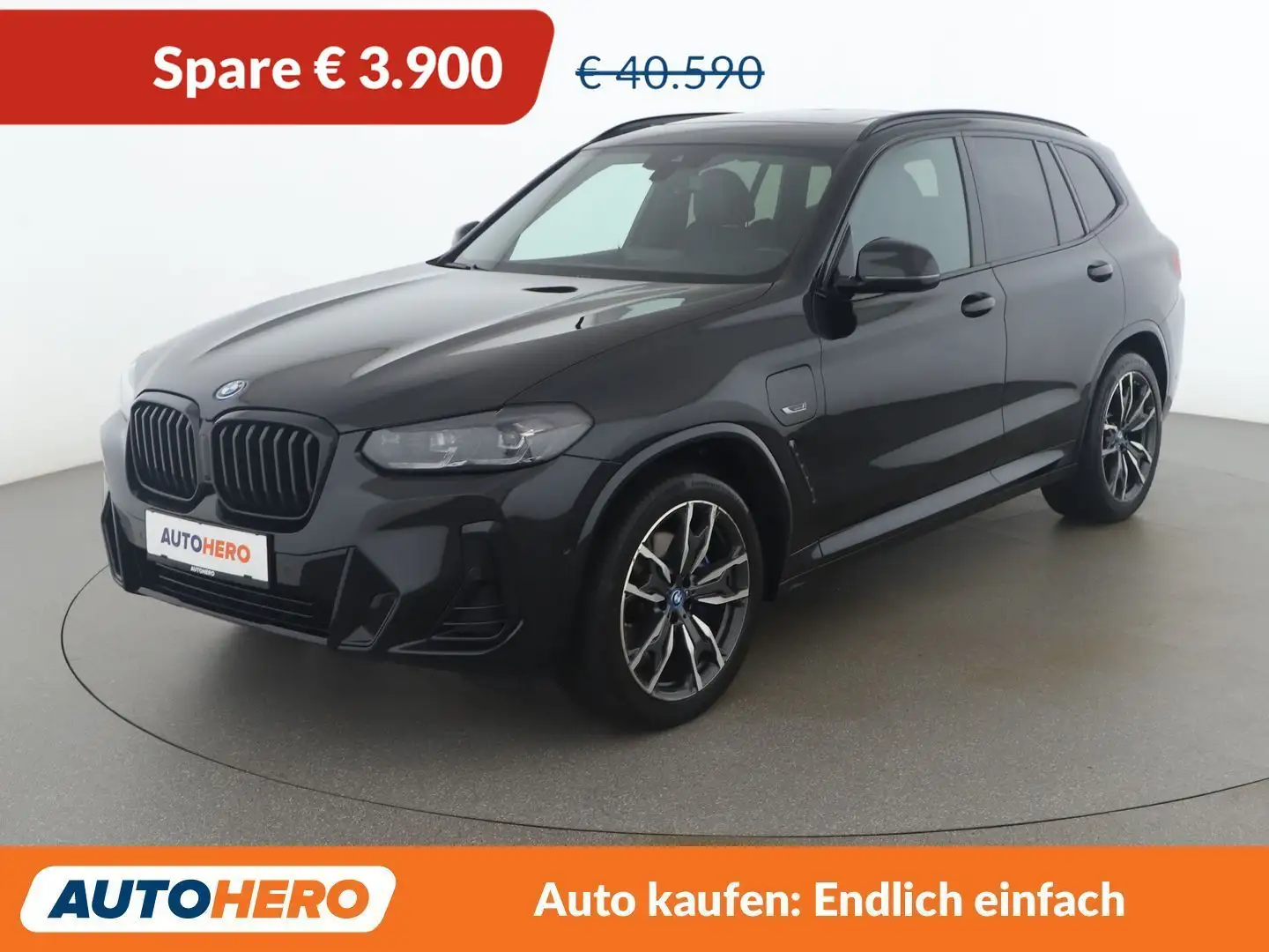 BMW X3 xDrive 30e M Sport Schwarz - 1