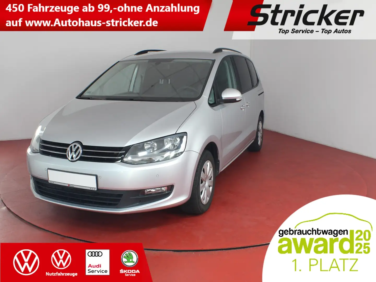 Volkswagen Sharan 1.4TSI TÜV bis 05/2027 AHK Klima Sitzheizung Argento - 1