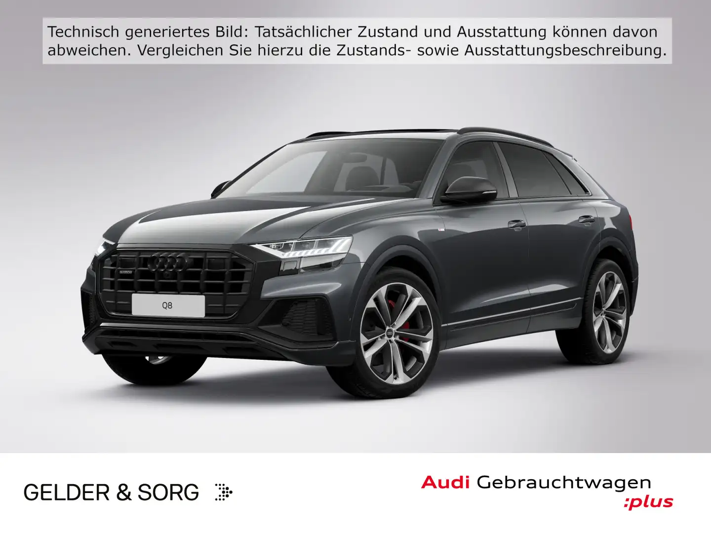 Audi Q8 50 TDI qu. S line Air*Stand*B&O*HuD*Pano*360° Grau - 1