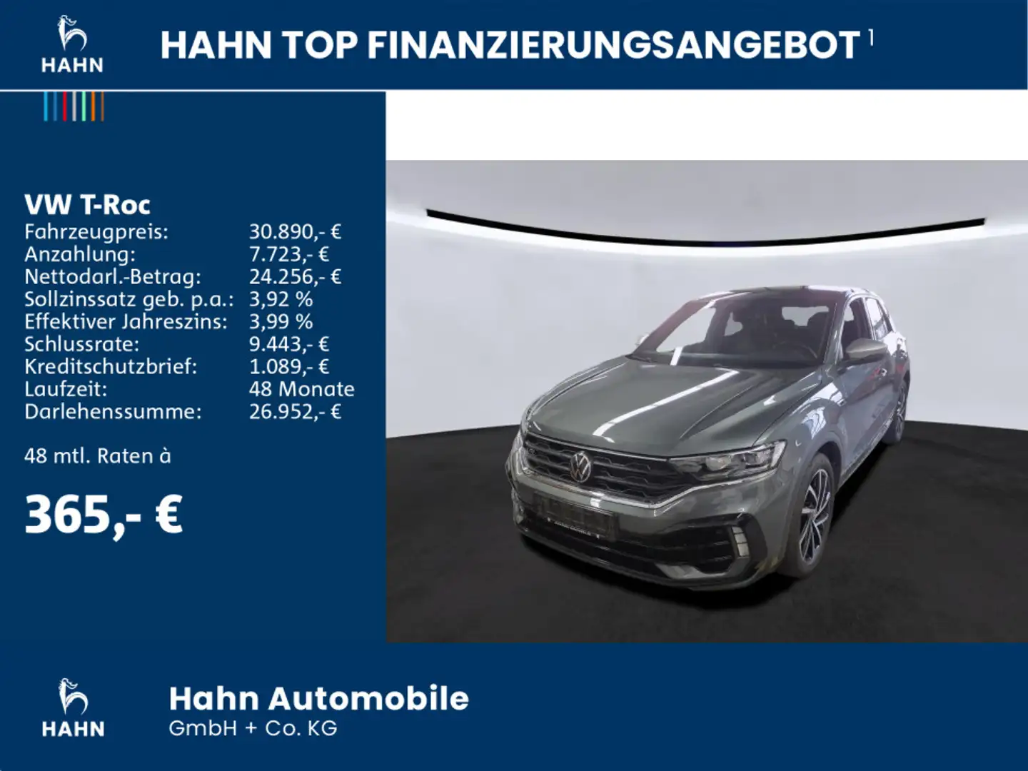 Volkswagen T-Roc R 4Motion 2.0TSI DSG AHK LED Spurh Navi PD Grau - 2