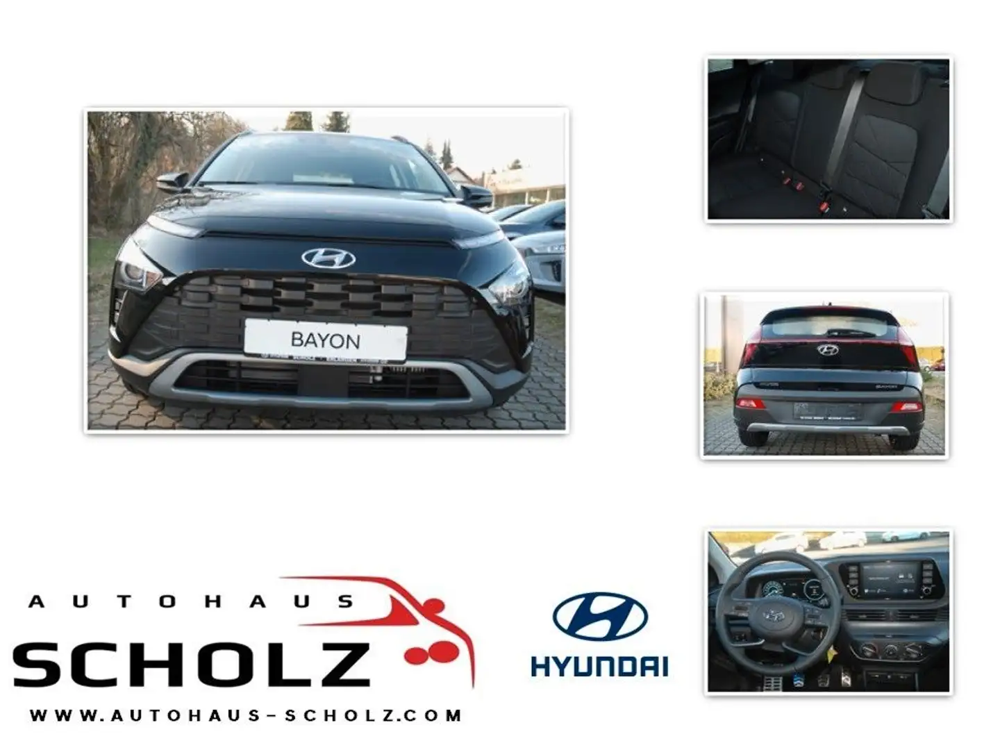 Hyundai BAYON 1.0 T-GDI 48V-Hybrid 74kW Trend SHZ Schwarz - 1