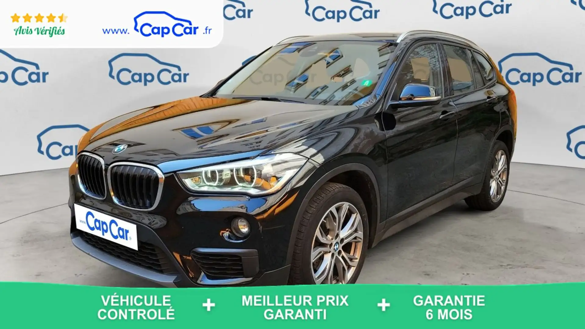 BMW X1 (F48) xDrive 18d 150 BVA8 Lounge - Automatique Ent Noir - 1