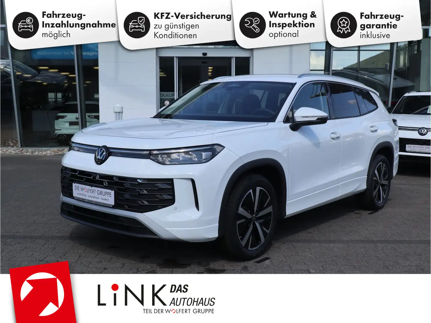 Volkswagen Tayron Elegance 1,5 l eTSI OPF (150 PS) DSG *AHK Weiß - 1