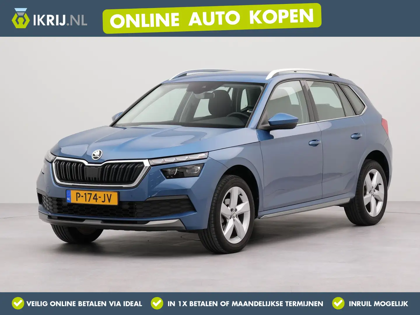 Skoda Kamiq 1.0 TSI Style 150 pk Auomaat 7 DSG | Reservewiel | Blauw - 1
