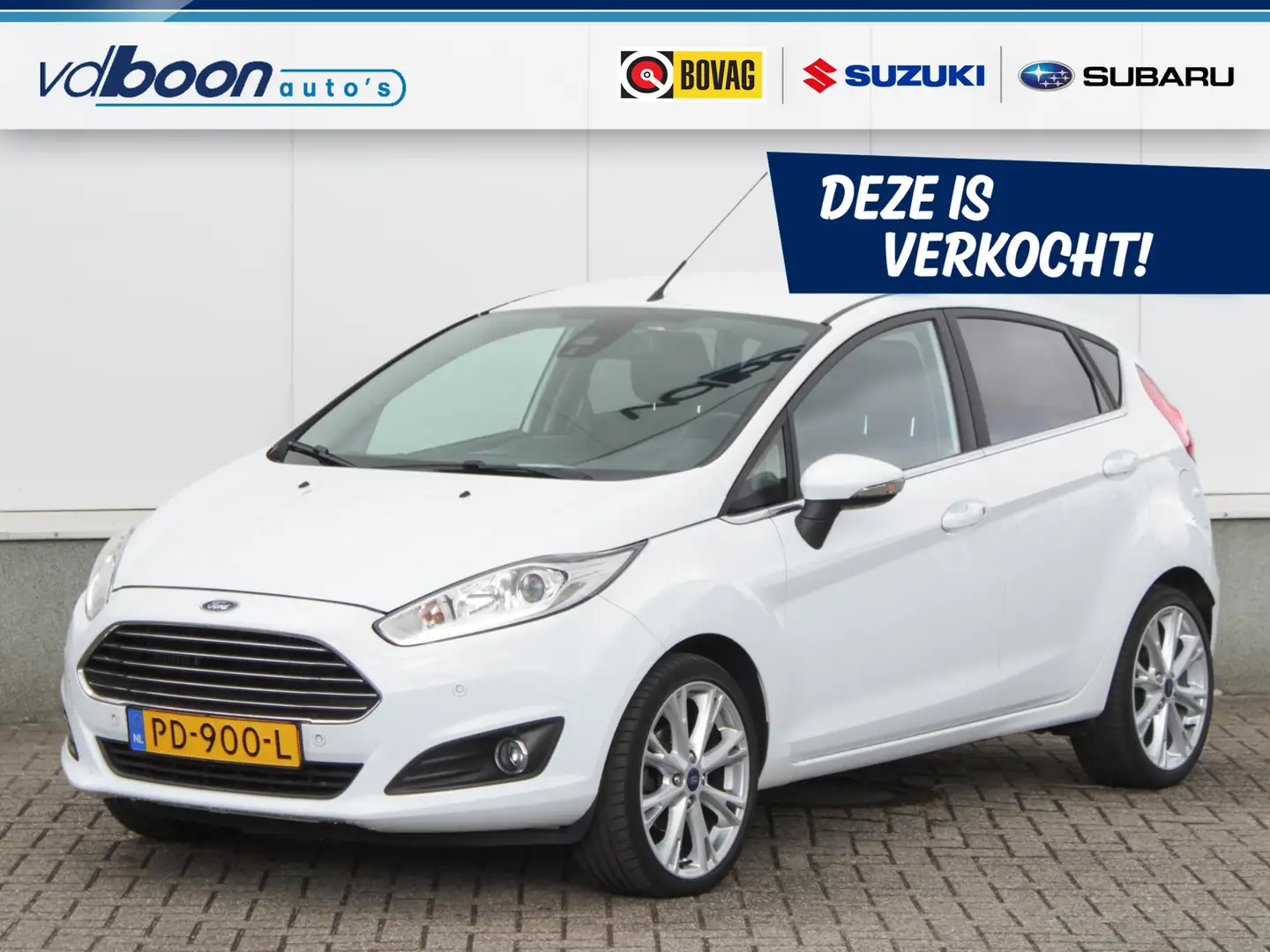Ford Fiesta 1.0 EcoBoost Titanium | Navi | Cruise | Clima | Ca Weiß - 1