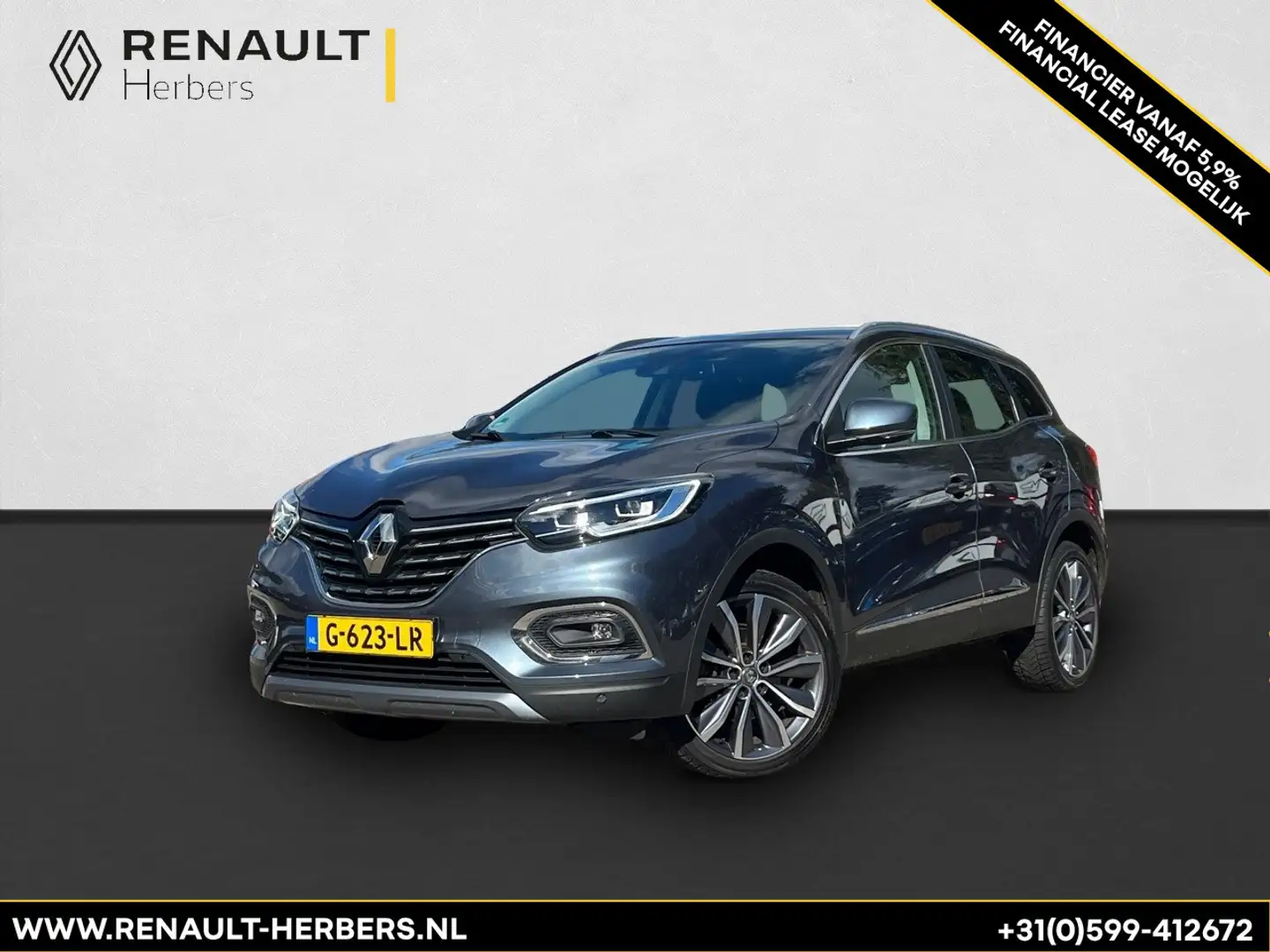 Renault Kadjar 1.3 TCe Intens EDC 140 AUTOMAAT / LEER / CAMERA / Gris - 1