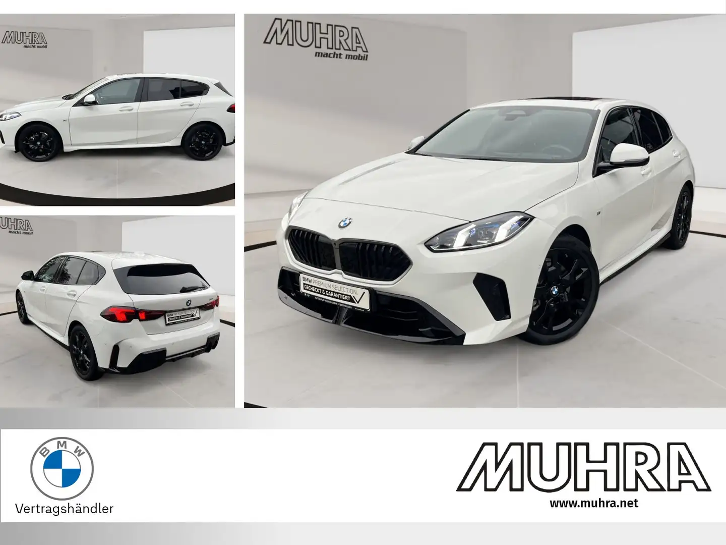 BMW 120 M Sportpaket HUD Pano Memorysitz Harman Kardon Weiß - 1