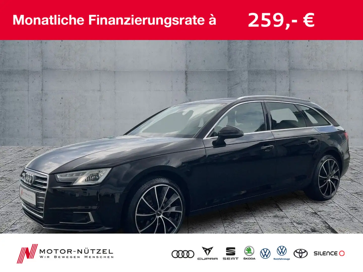 Audi A4 2.0 TDI QU SPORT BI-XEN+NAV+ACC+SHZ+RFK Nero - 1