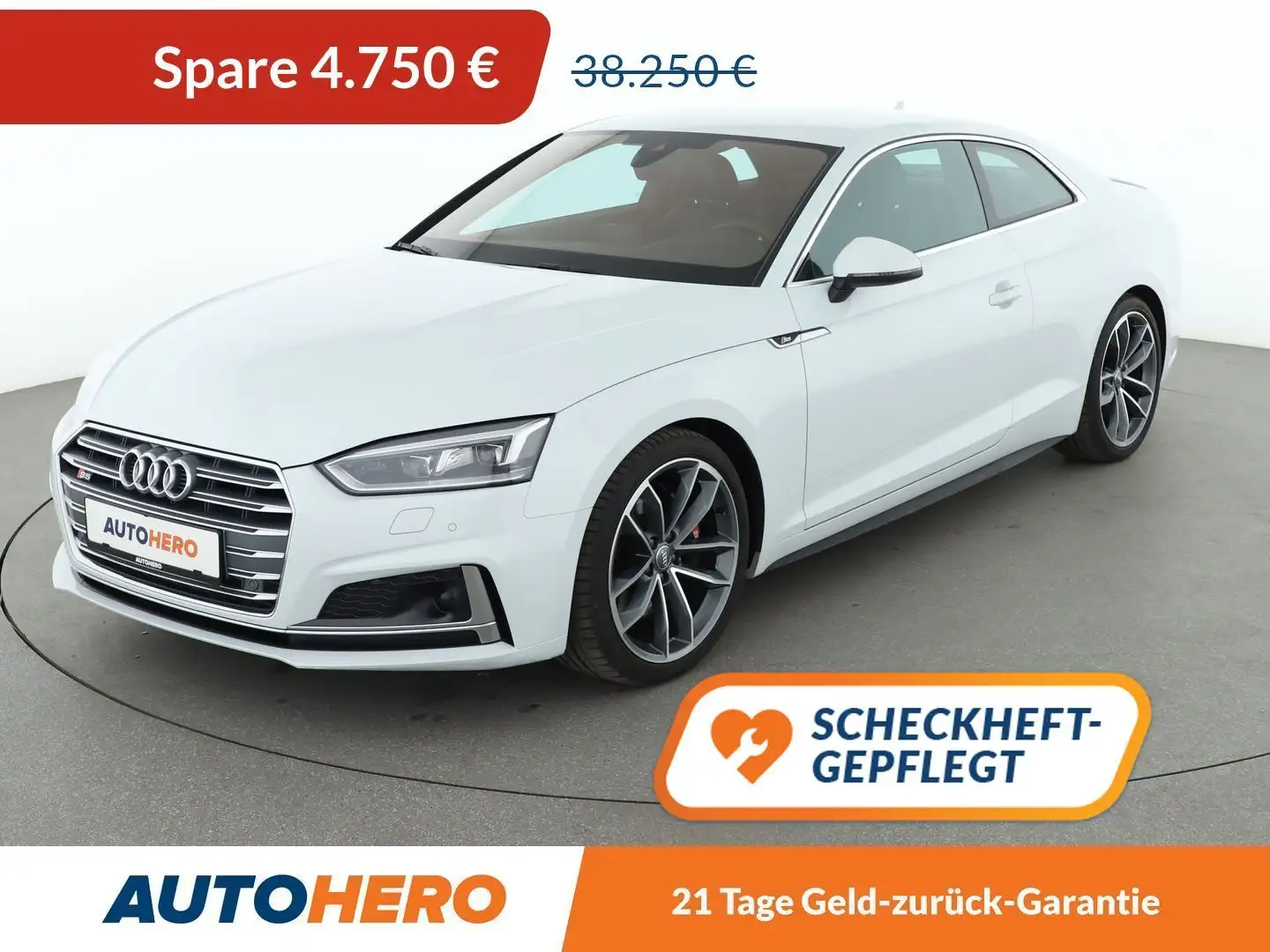 Audi S5 3.0 V6 TFSI quattro Aut.*NAVI*LED*ACC*CAM*PDC* Weiß - 1
