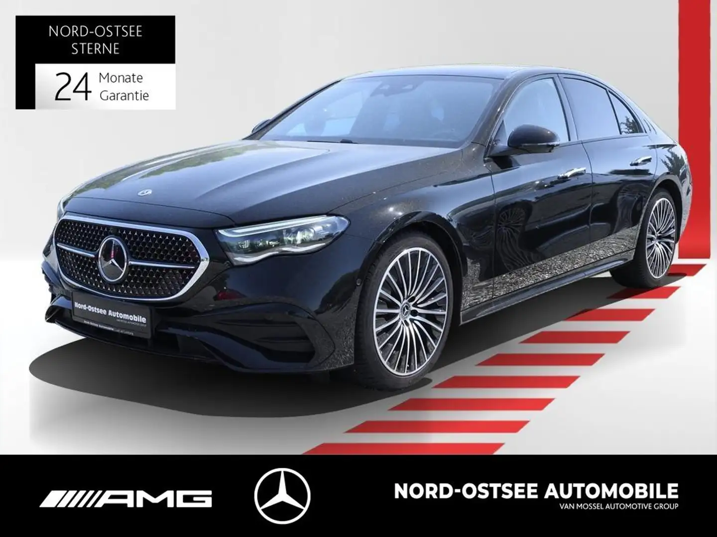 Mercedes-Benz E 220 d AMG PREMIUM PANO BURMESTER SHZ 360° Noir - 1