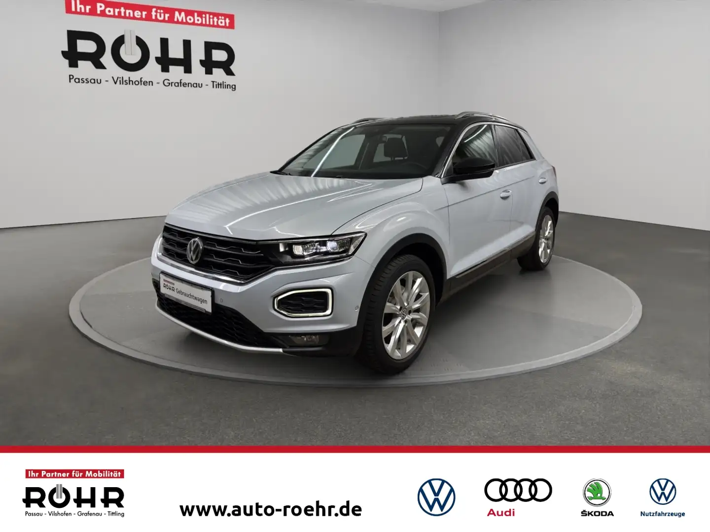 Volkswagen T-Roc Style (AHK.Pano.Navi.Einparkhilfe.LED.ACC) 2.0 TDI Silber - 1