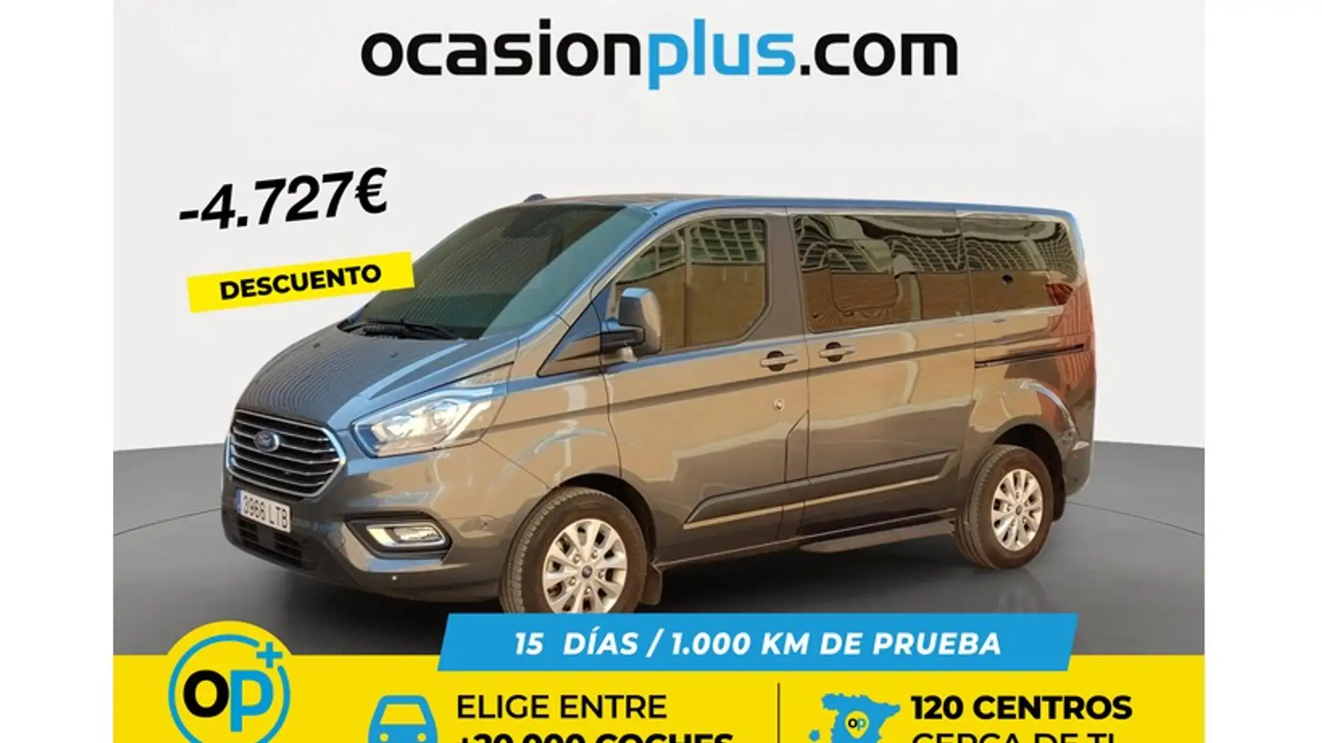 Ford Tourneo Custom 2.0 EcoBlue Trend 130 Gris - 1