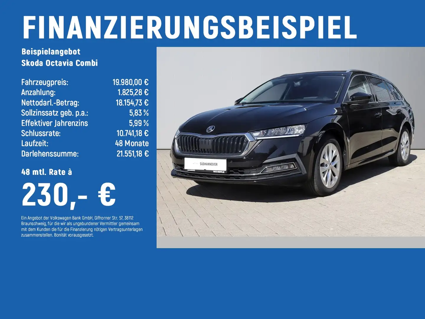 Skoda Octavia Combi Style 2.0 TDI DSG PANO+NAVI+LED Noir - 2