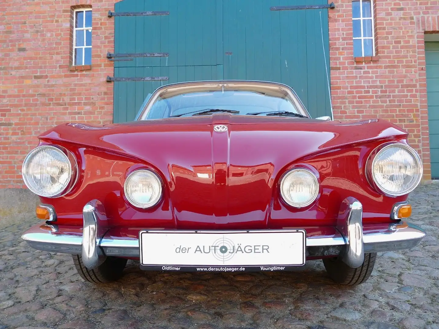 Volkswagen Karmann Ghia 1600 L  Typ 34 mit Stahlschiebedach Czerwony - 2