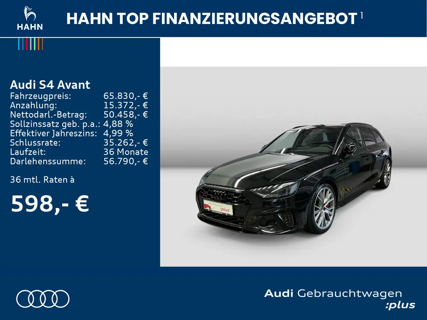 Audi S4 TDI quattro AHK Matrix Virtual ACC Busi Noir - 2