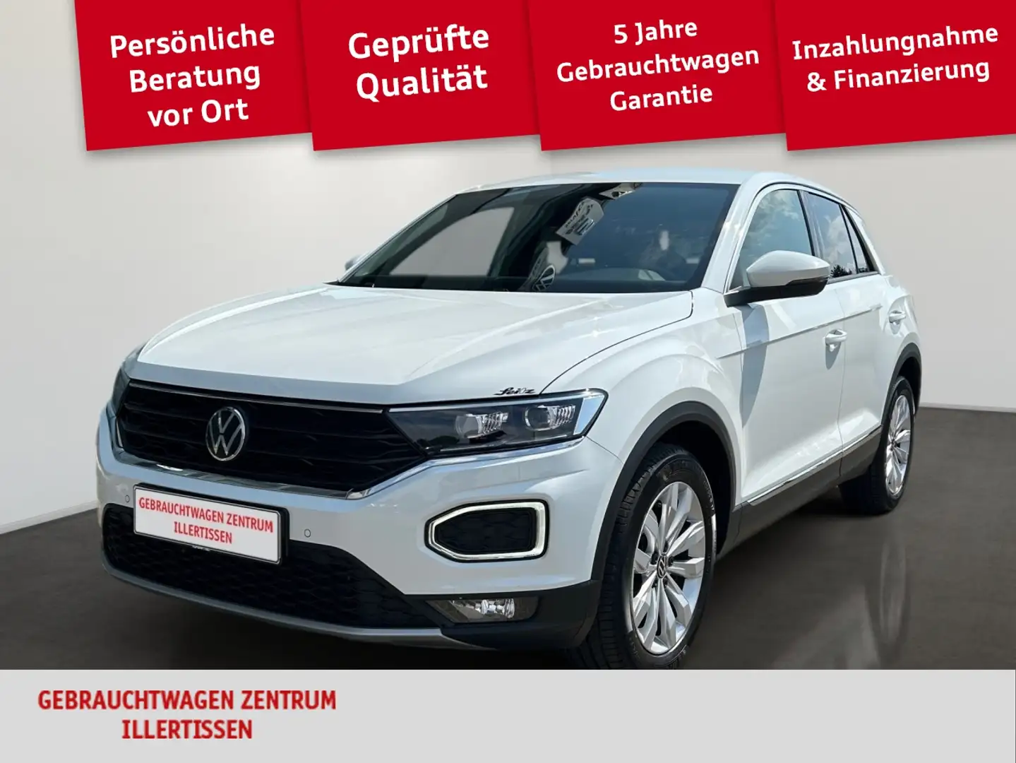 Volkswagen T-Roc 1.5 TSI Sport *LED*PARKSENSOR*SITZH* Weiß - 1