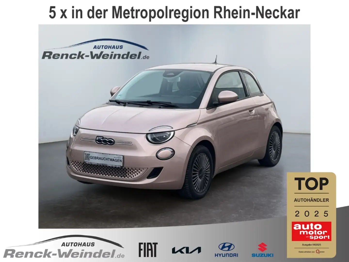 Fiat 500 42 kWh Icon Navi Klimaautom. LED Apple CarPlay And Gold - 1
