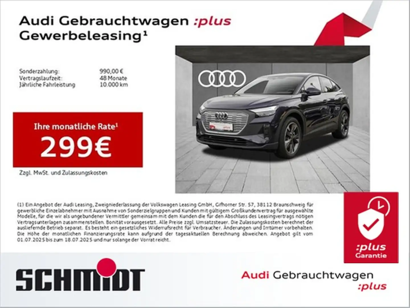 Audi Q4 e-tron Sportback 45 AHK Sports. LM20 Wärmepumpe Lilla - 1