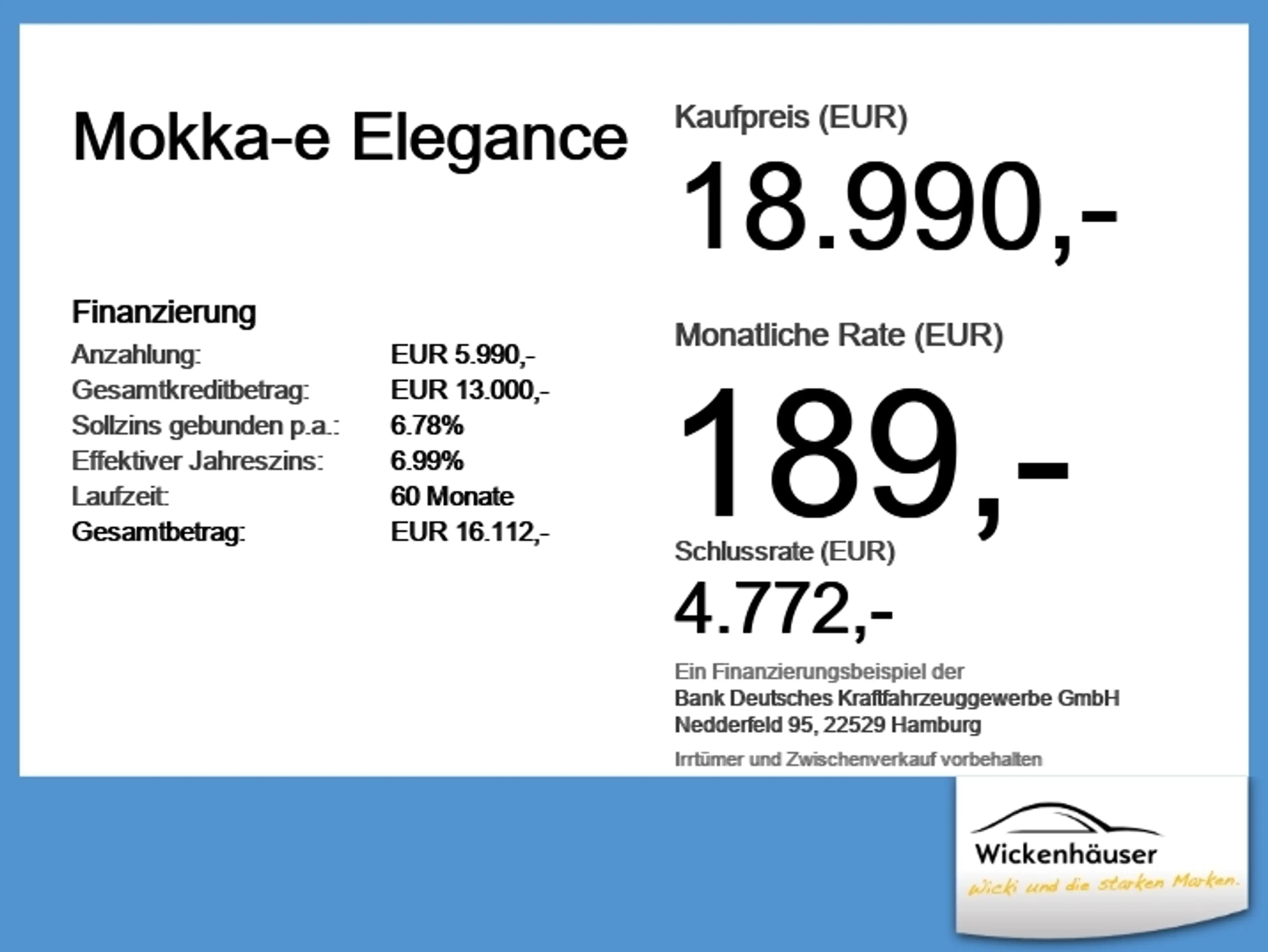 Opel Mokka-E Elegance LED+SHZ+Winterp.+Fernlichtass. — photo 6