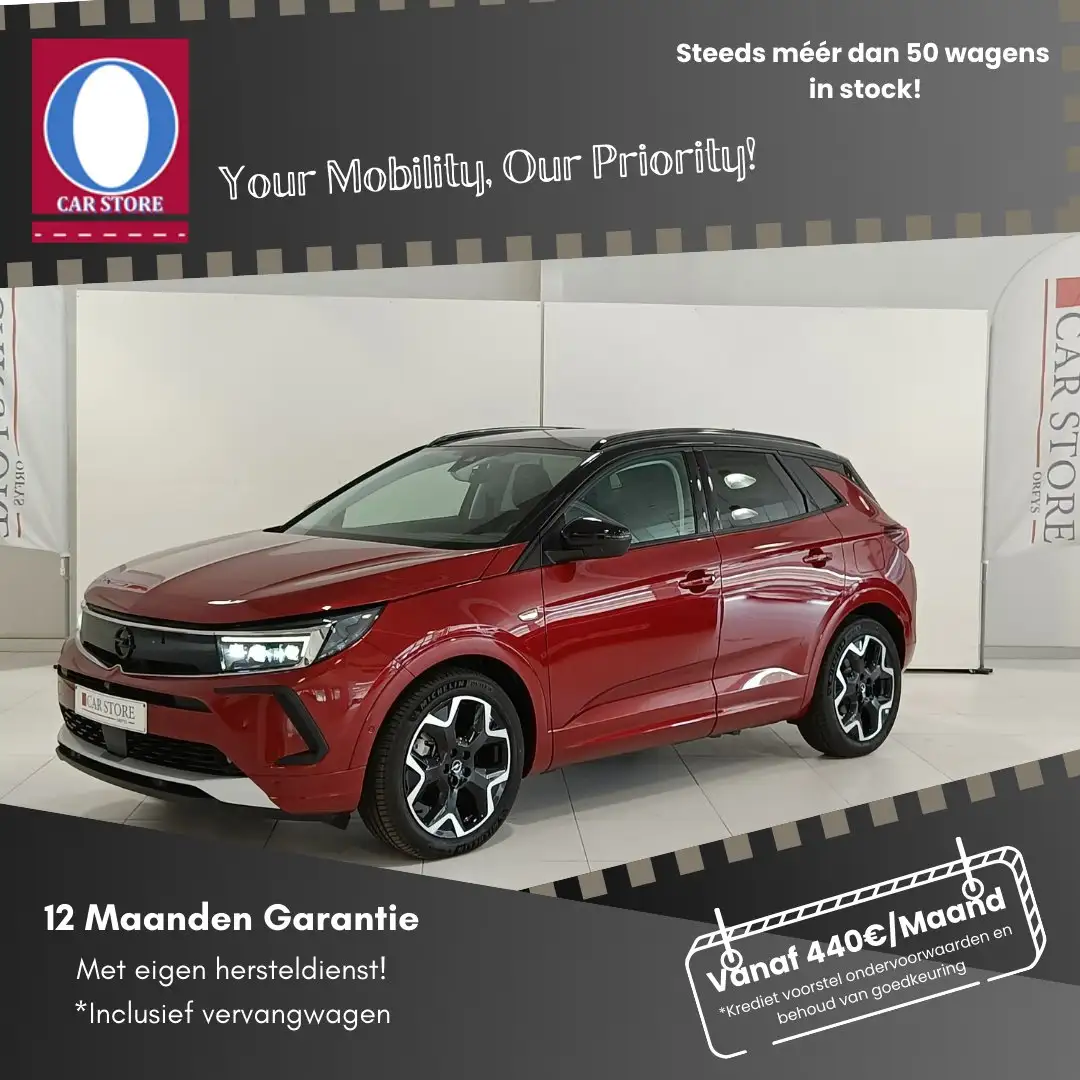 Opel Grandland *Verkocht* 1.6 Turbo PHEV Ultimate  * Rood - 1