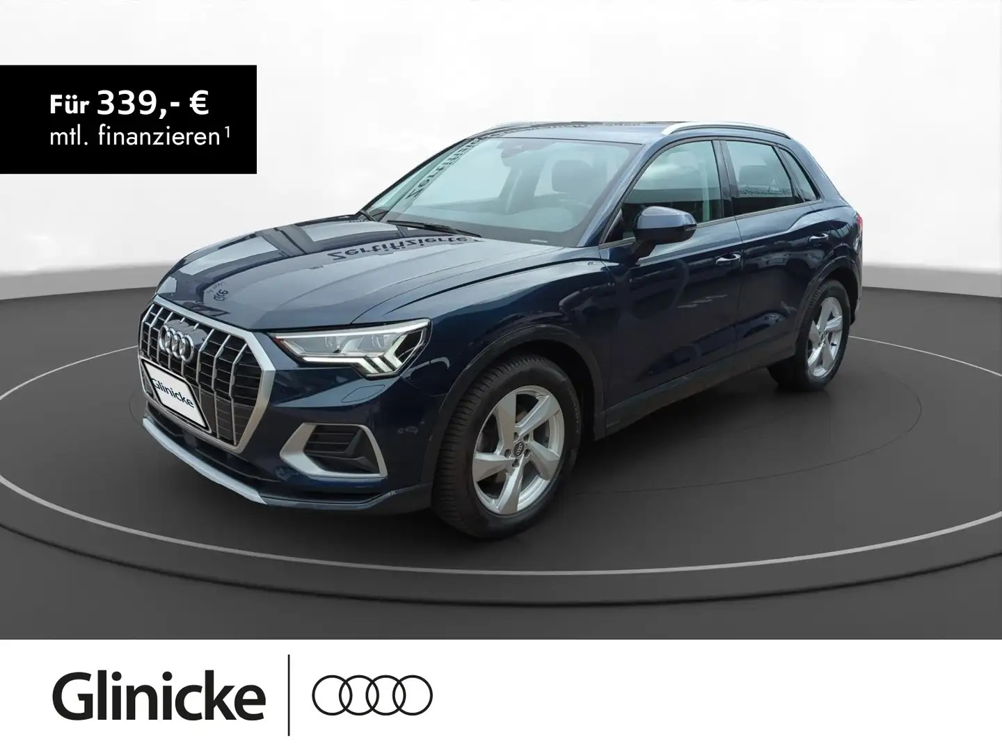 Audi Q3 35 TDI advanced Matrix SiHzg Soundsystem Bleu - 1