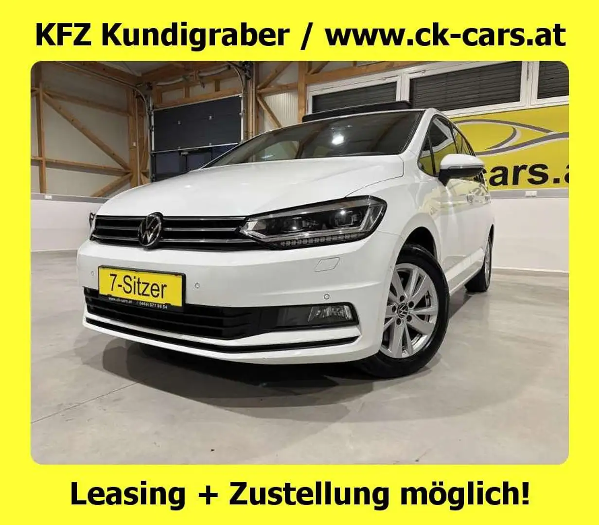 Volkswagen Touran SKY 2,0TDI DSG LED 7SITZER ACC KAMERA AHK MEGAVOLL Weiß - 1
