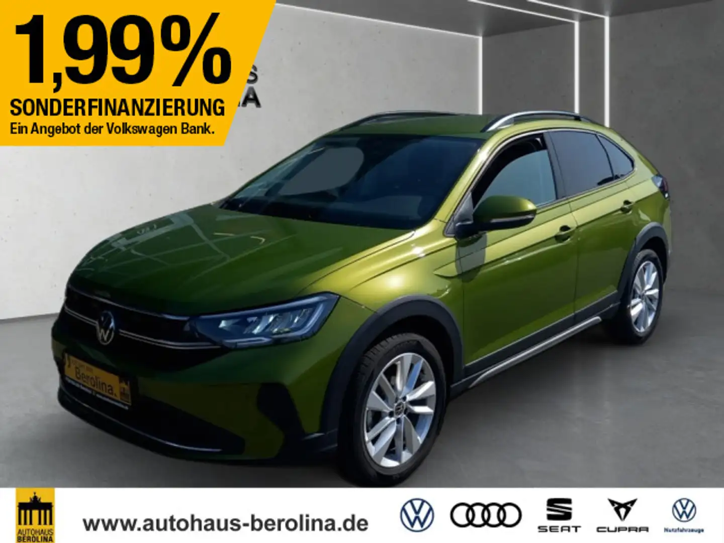 Volkswagen Taigo 1.0 TSI Life DSG *R-CAM*App-Connect*SHZ* Grün - 2
