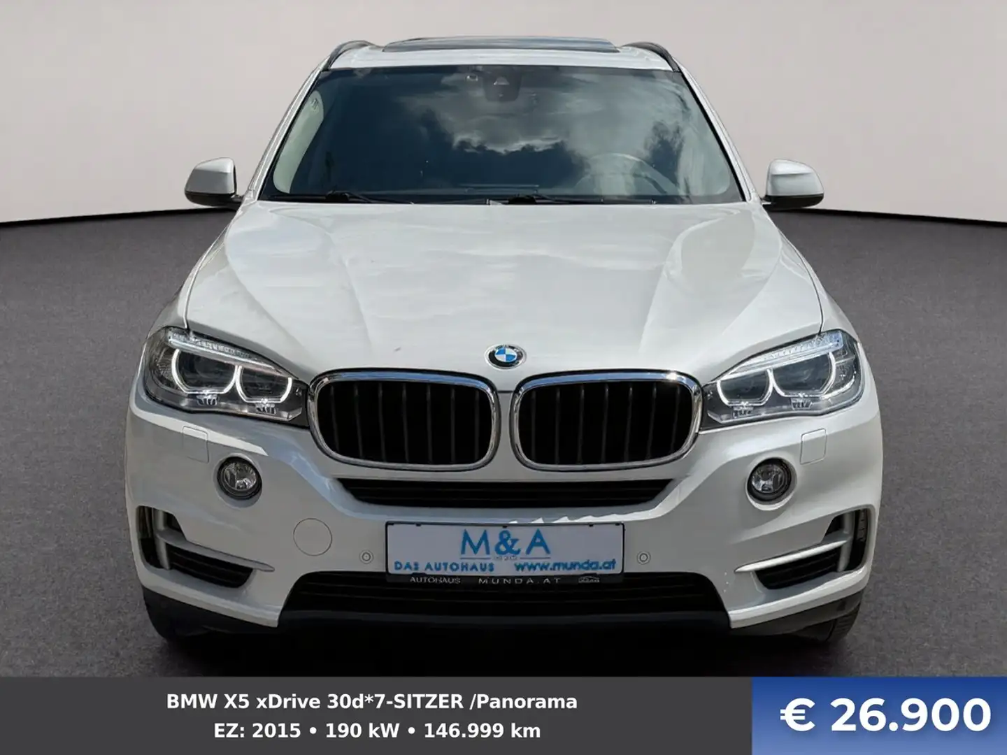 BMW X5 xDrive 30d*7-SITZER /Panorama Weiß - 2