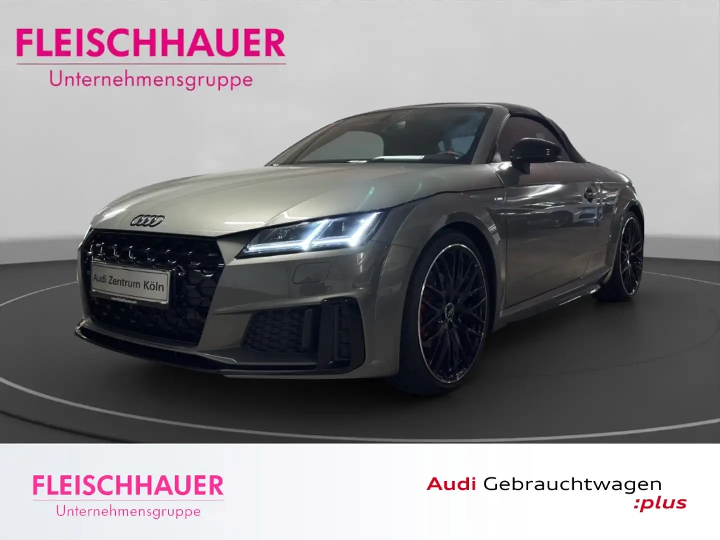 Audi TT Roadster 40 TFSI LED+NAVI+LEDER+SHZ+PDC V&H+CARPLA Grijs - 1