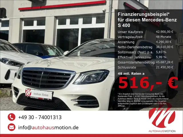 Mercedes-Benz S 400 d 4Matic L MULTIBEAM DESIGNO 3D MAGIC SKY PANO HUD