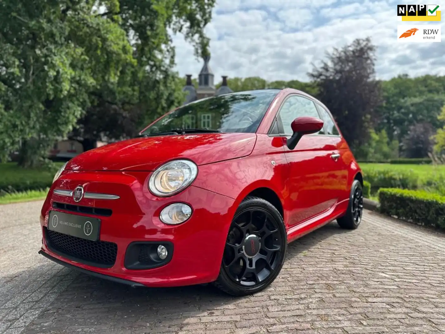 Fiat 500C 0.9 TwinAir Turbo 500S | Airco | Nieuwstaat | NWE Rood - 1