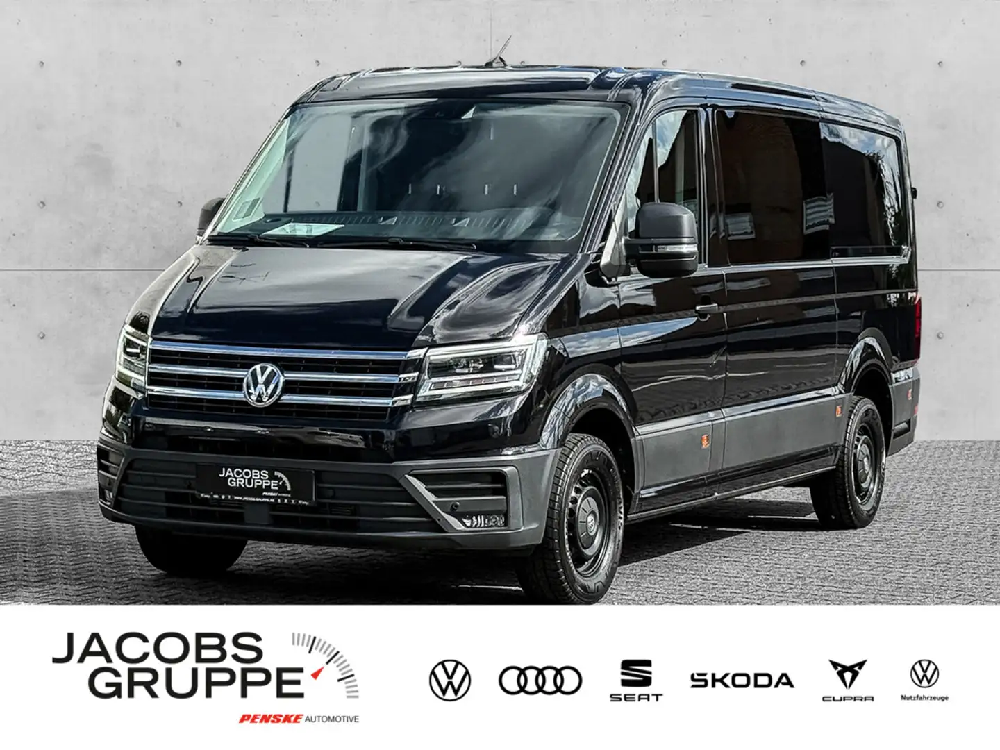 Volkswagen Crafter Kasten plus 35 mittellang DSG/LED/AHK Schwarz - 1