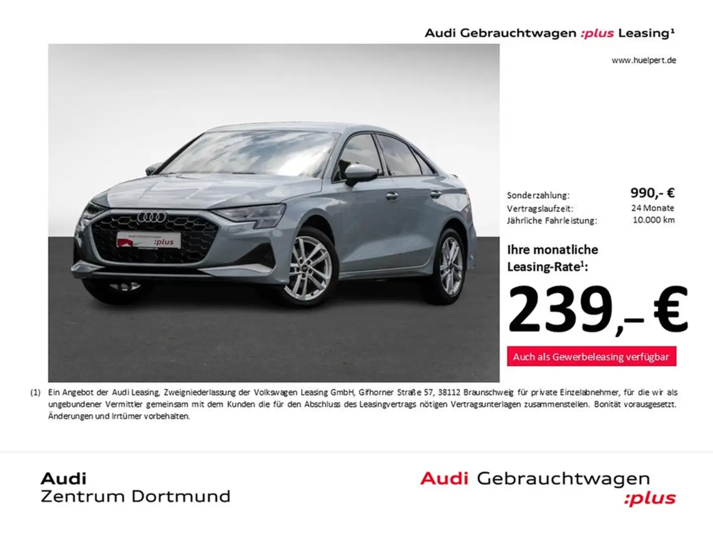 Audi A3 30 advanced FACELIFT CAM ACC LM18 NAVI+ Grau - 1