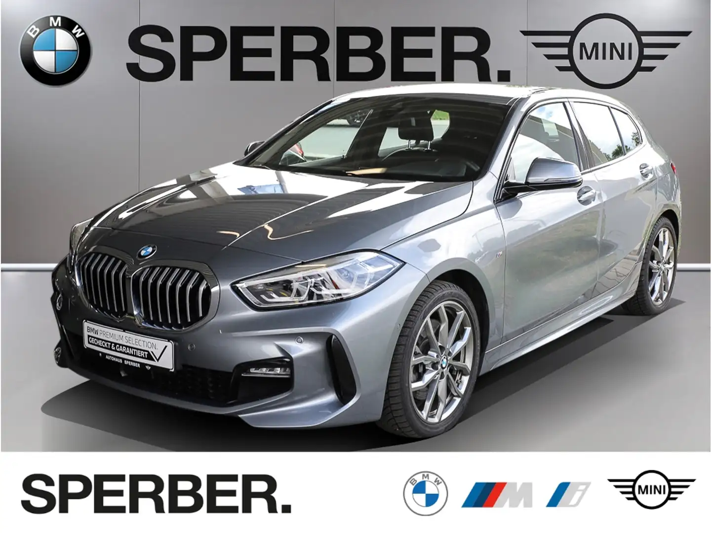 BMW 120 d xDr. "M Sport" LC Prof., Parkass., HIFI, Keyless Grau - 1