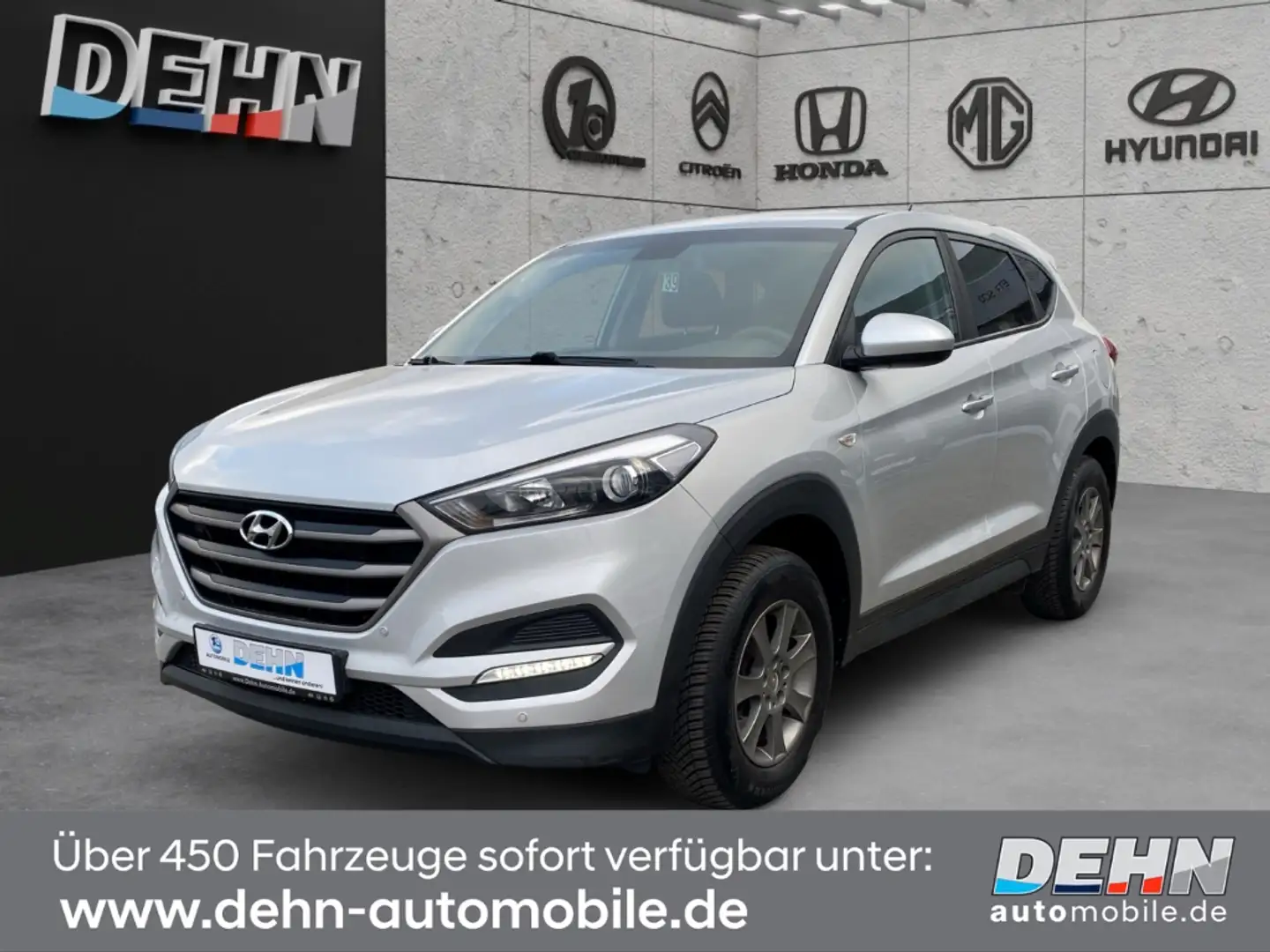 Hyundai TUCSON 1.6 GDI 2WD Classic AHK Alarm Tel.-Vorb. PDC Berga Silber - 2